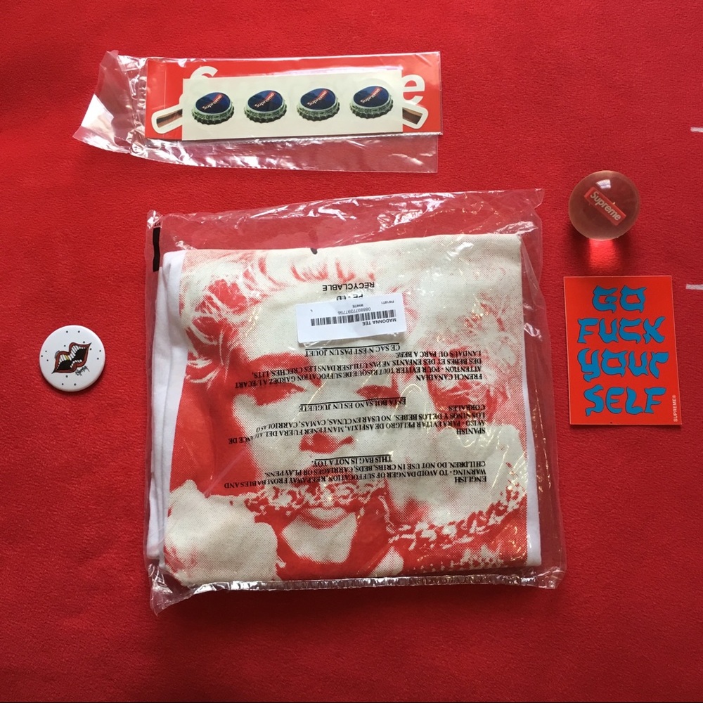 DS Supreme Madonna FW18 White size L